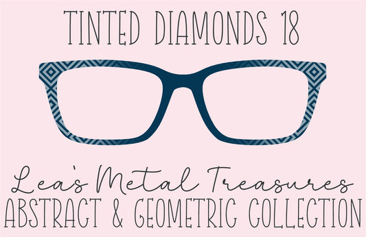 Tinted Diamonds Vertical Fade 18 Eyewear Frame Toppers COMES WITH MAGNETS