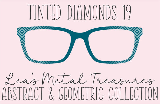 Tinted Diamonds Vertical Fade 19 Eyewear Frame Toppers COMES WITH MAGNETS