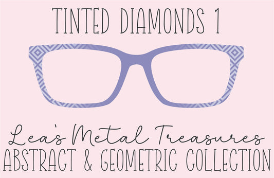 Tinted Diamonds Vertical Fade 1 Eyewear Frame Toppers COMES WITH MAGNETS