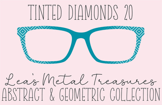 Tinted Diamonds Vertical Fade 20 Eyewear Frame Toppers COMES WITH MAGNETS
