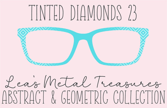 Tinted Diamonds Vertical Fade 23 Eyewear Frame Toppers COMES WITH MAGNETS