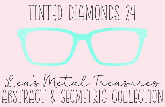 Tinted Diamonds Vertical Fade 24 Eyewear Frame Toppers COMES WITH MAGNETS
