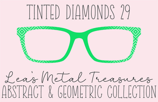 Tinted Diamonds Vertical Fade 29 Eyewear Frame Toppers COMES WITH MAGNETS
