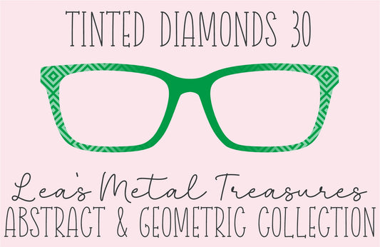 Tinted Diamonds Vertical Fade 30 Eyewear Frame Toppers COMES WITH MAGNETS