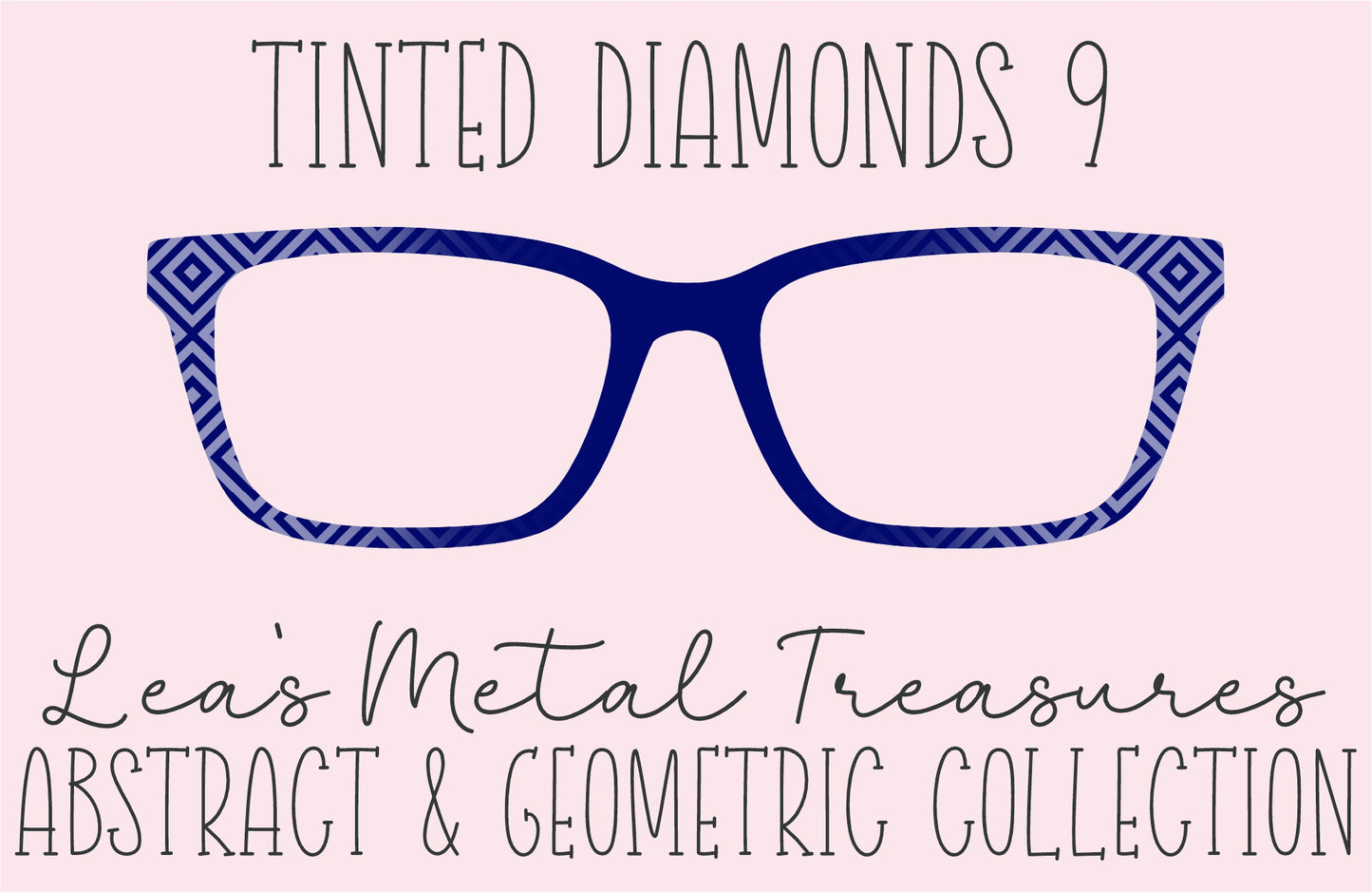 Tinted Diamonds Vertical Fade 9 Eyewear Frame Toppers COMES WITH MAGNETS