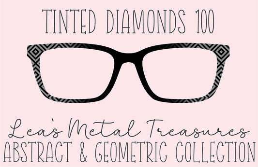 Tinted Diamonds Vertical Fade 100 Eyewear Frame Toppers COMES WITH MAGNETS