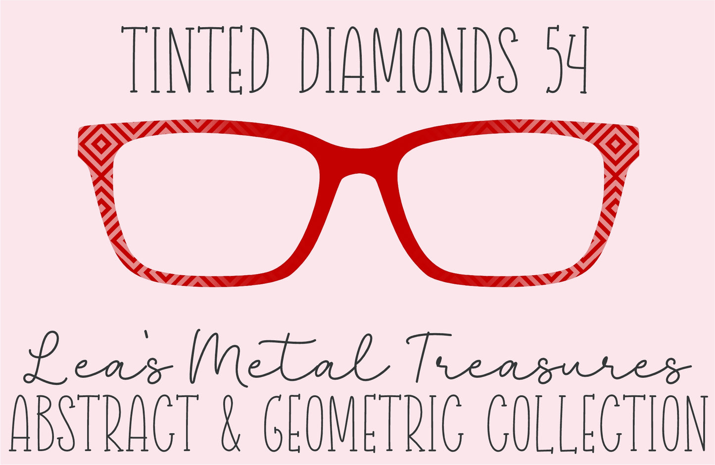 Tinted Diamonds Vertical Fade 54 Eyewear Frame Toppers COMES WITH MAGNETS