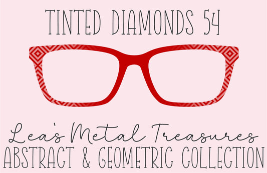 Tinted Diamonds Vertical Fade 54 Eyewear Frame Toppers COMES WITH MAGNETS