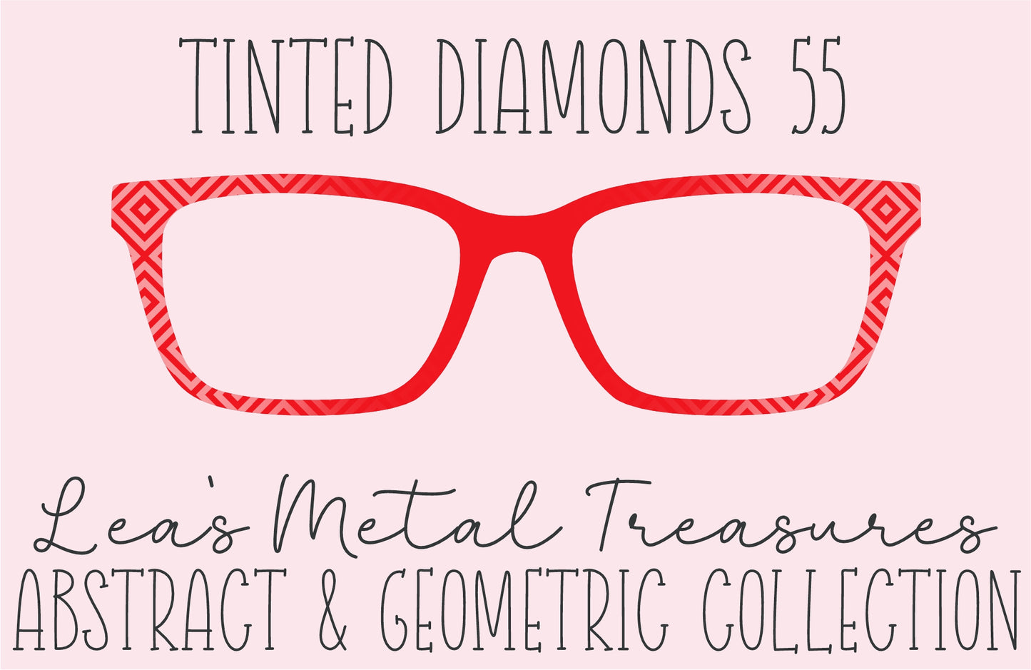 Tinted Diamonds Vertical Fade 55 Eyewear Frame Toppers COMES WITH MAGNETS