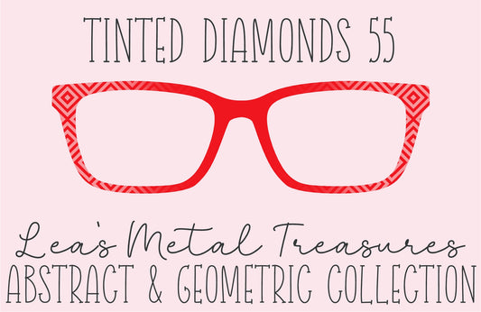 Tinted Diamonds Vertical Fade 55 Eyewear Frame Toppers COMES WITH MAGNETS