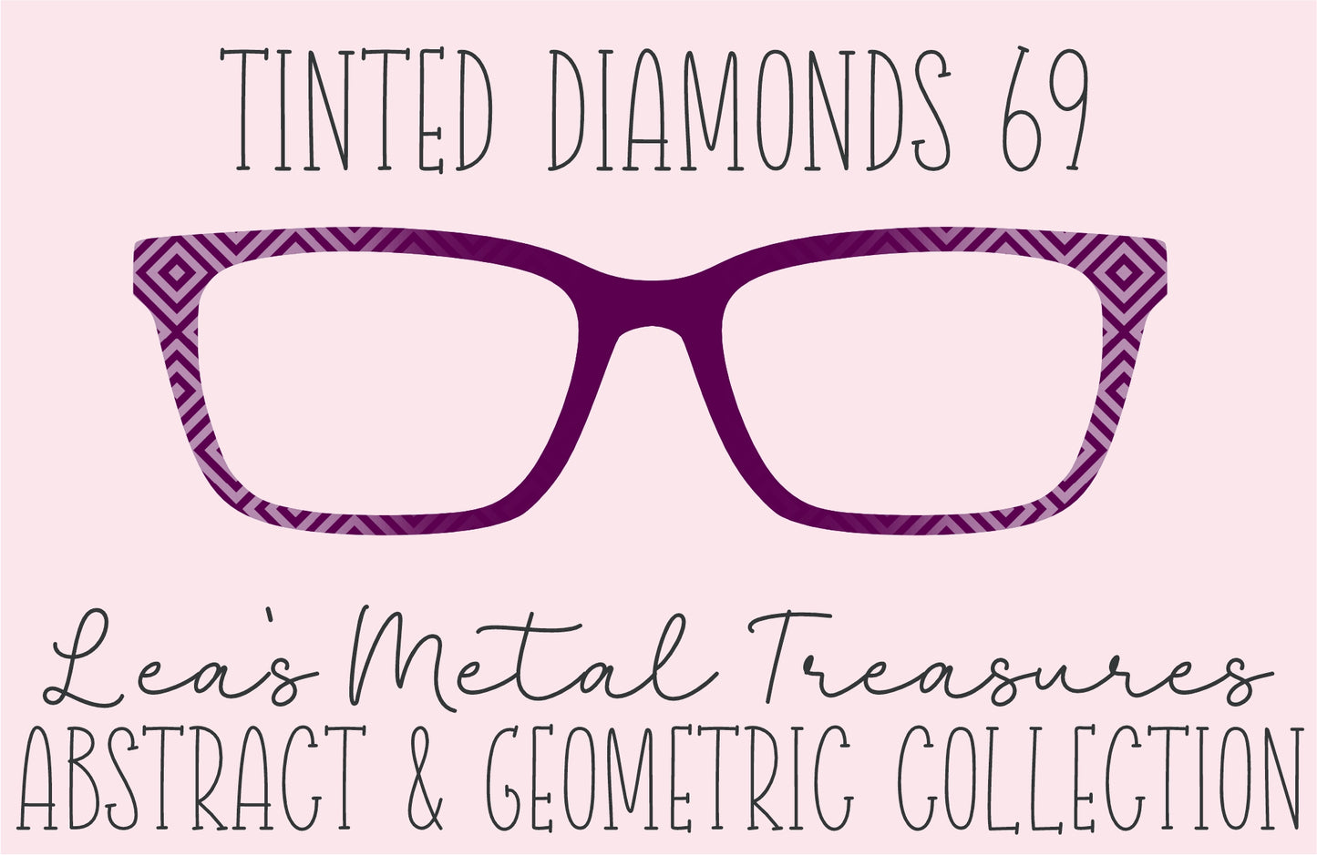 Tinted Diamonds Vertical Fade 69 Eyewear Frame Toppers COMES WITH MAGNETS