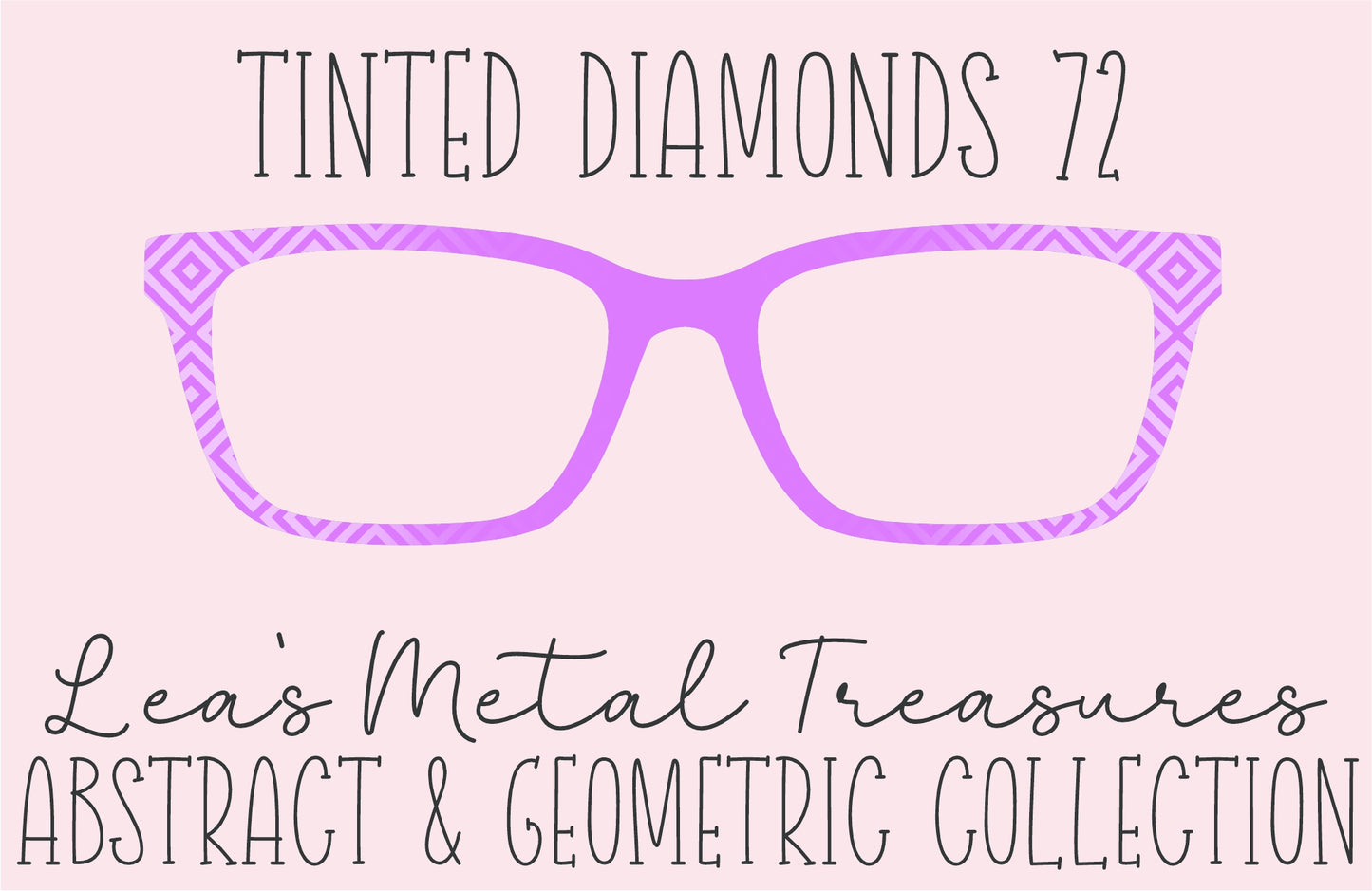 Tinted Diamonds Vertical Fade 72 Eyewear Frame Toppers COMES WITH MAGNETS