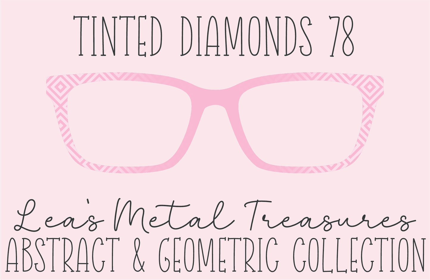 Tinted Diamonds Vertical Fade 78 Eyewear Frame Toppers COMES WITH MAGNETS