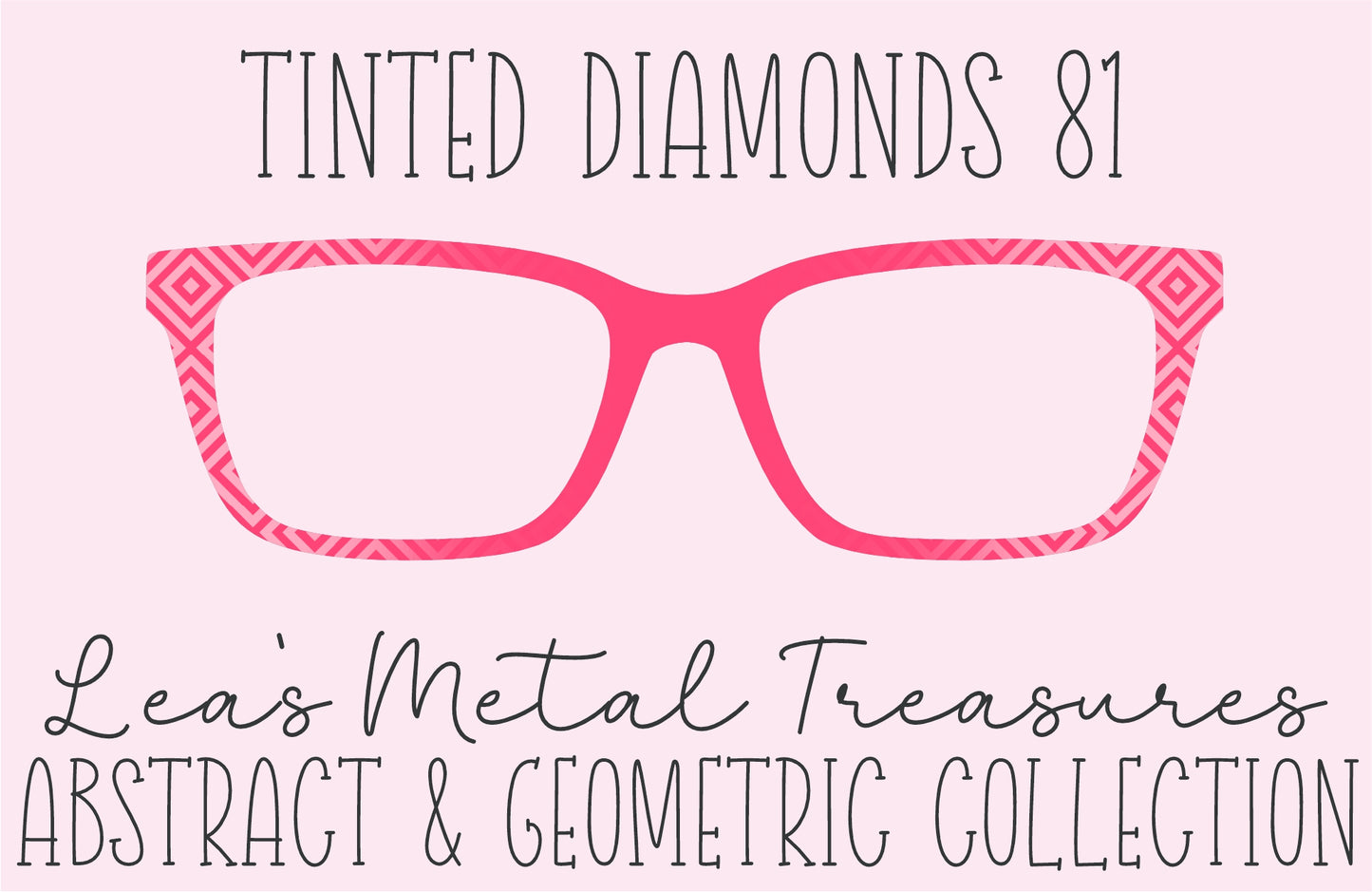 Tinted Diamonds Vertical Fade 81 Eyewear Frame Toppers COMES WITH MAGNETS