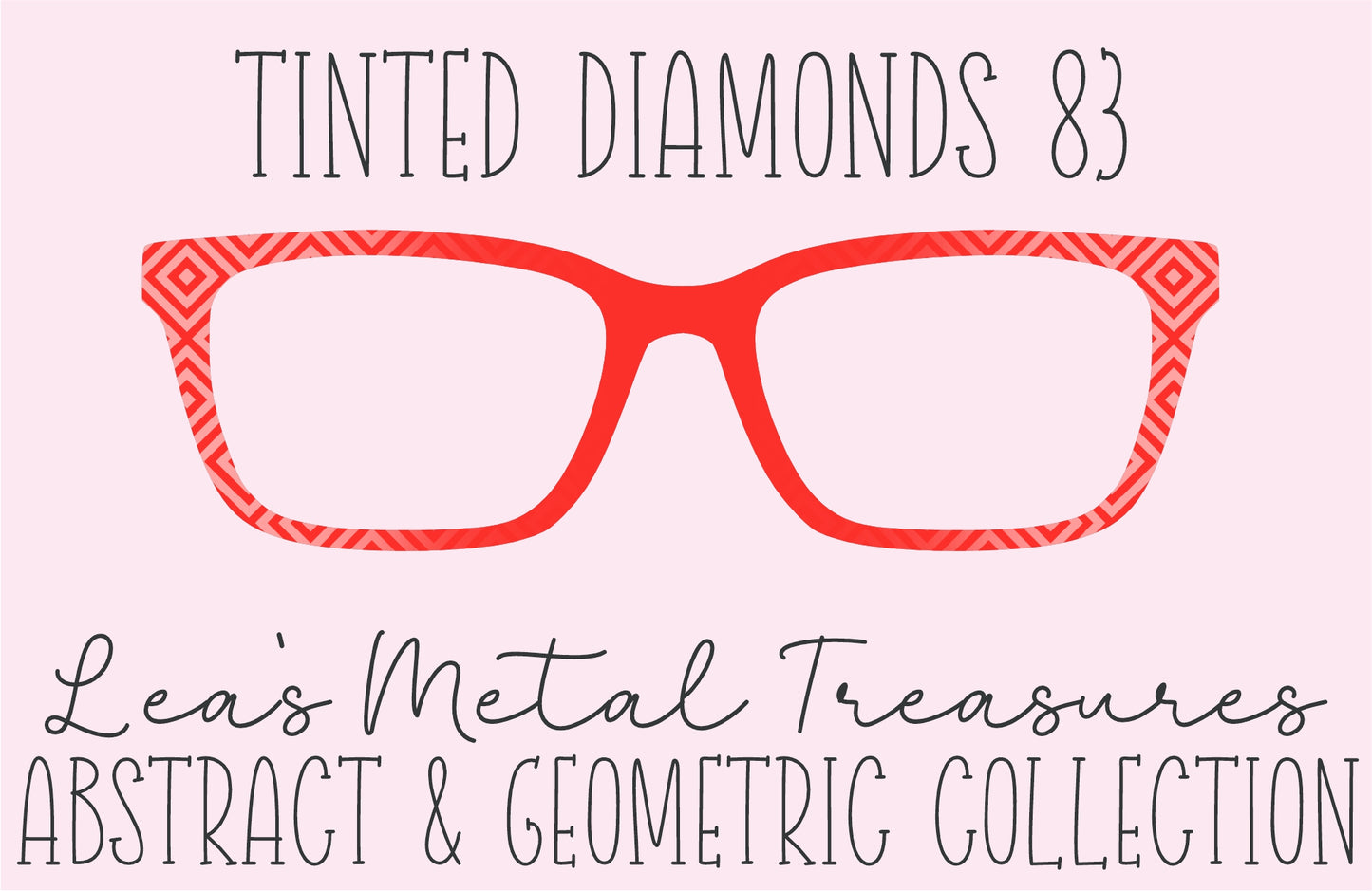 Tinted Diamonds Vertical Fade 83 Eyewear Frame Toppers COMES WITH MAGNETS