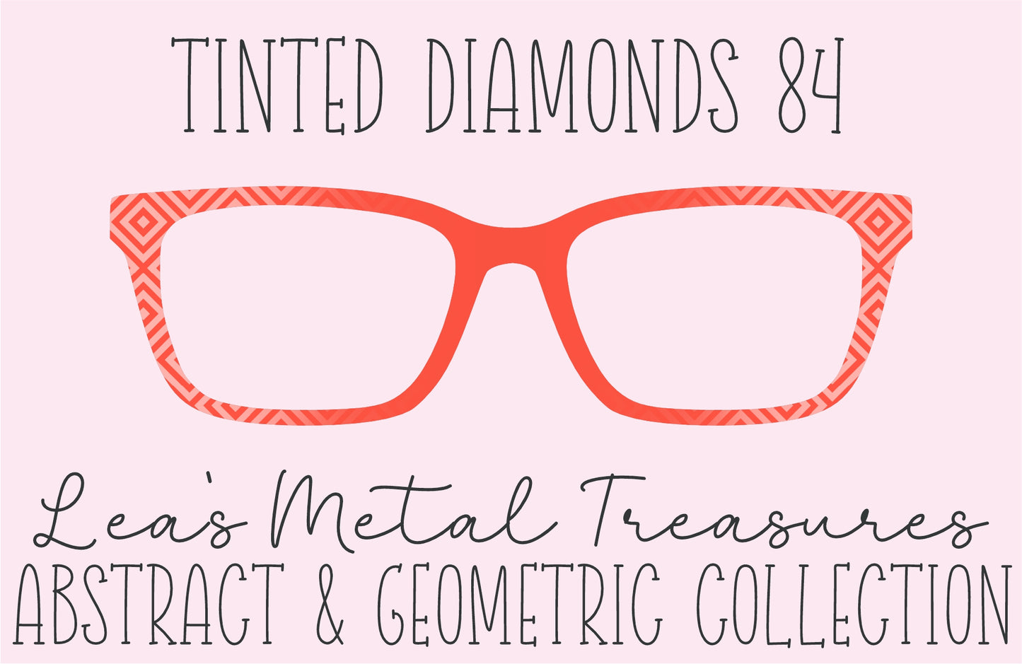 Tinted Diamonds Vertical Fade 84 Eyewear Frame Toppers COMES WITH MAGNETS