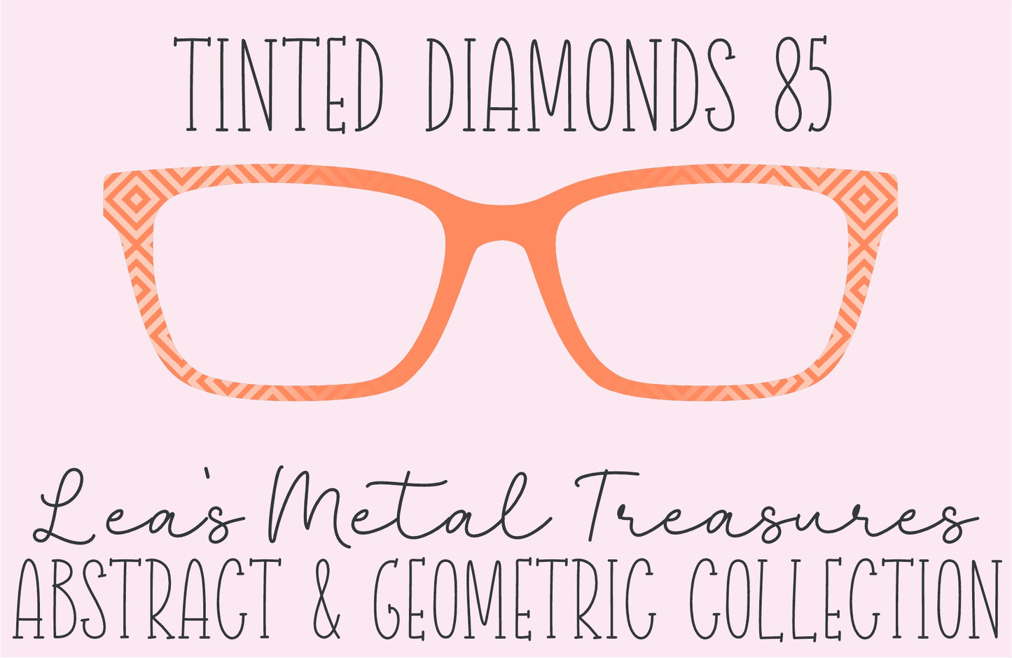 Tinted Diamonds Vertical Fade 85 Eyewear Frame Toppers COMES WITH MAGNETS