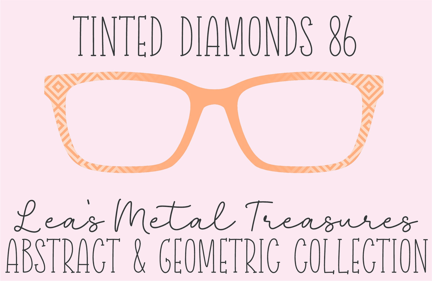 Tinted Diamonds Vertical Fade 86 Eyewear Frame Toppers COMES WITH MAGNETS