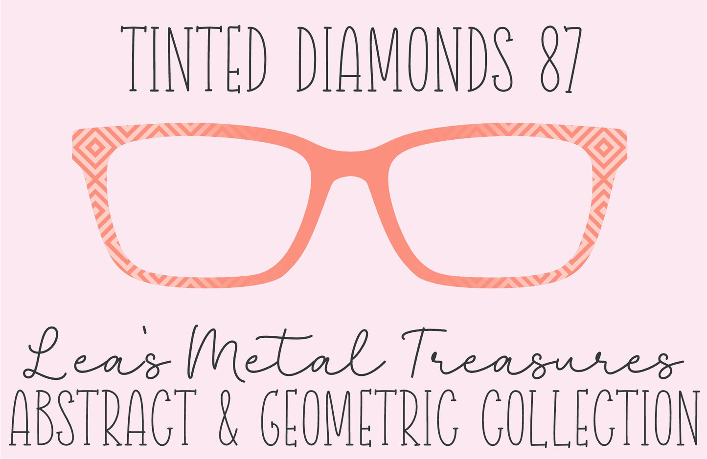 Tinted Diamonds Vertical Fade 87 Eyewear Frame Toppers COMES WITH MAGNETS