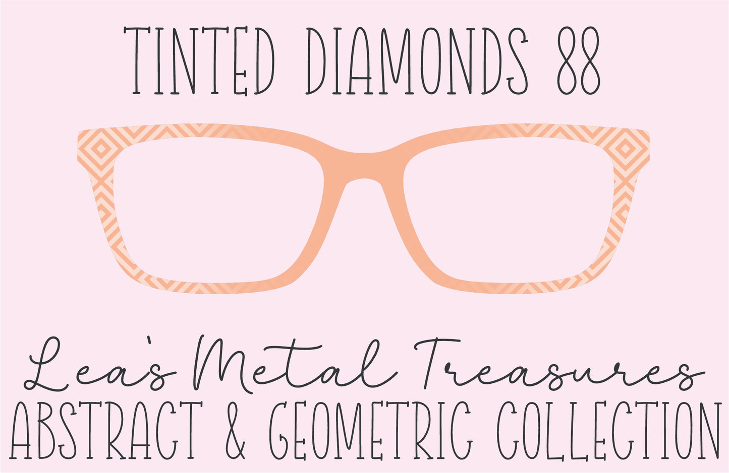 Tinted Diamonds Vertical Fade 88 Eyewear Frame Toppers COMES WITH MAGNETS