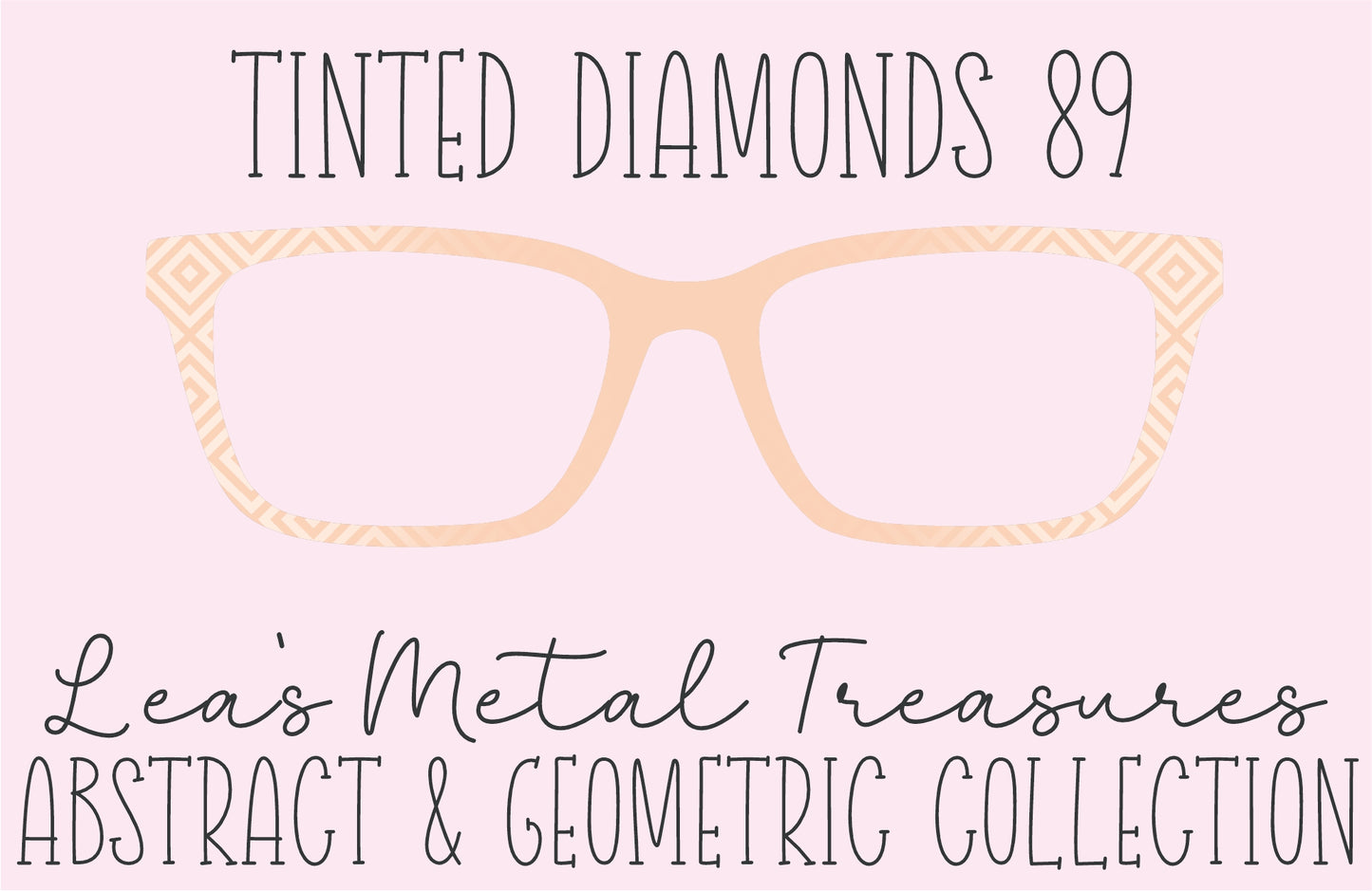 Tinted Diamonds Vertical Fade 89 Eyewear Frame Toppers COMES WITH MAGNETS