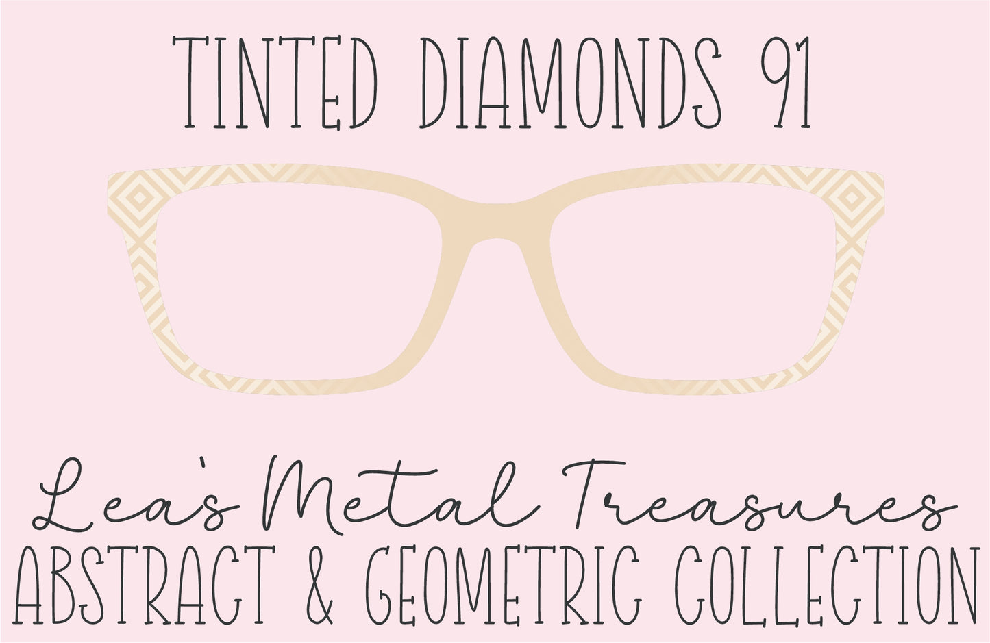 Tinted Diamonds Vertical Fade 91 Eyewear Frame Toppers COMES WITH MAGNETS