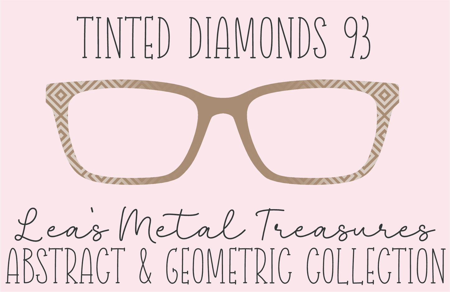 Tinted Diamonds Vertical Fade 93 Eyewear Frame Toppers COMES WITH MAGNETS