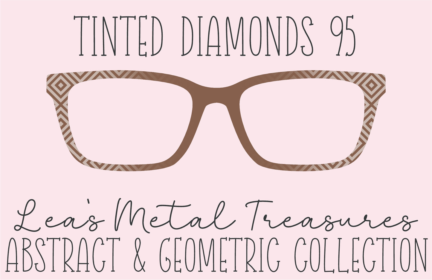 Tinted Diamonds Vertical Fade 95 Eyewear Frame Toppers COMES WITH MAGNETS