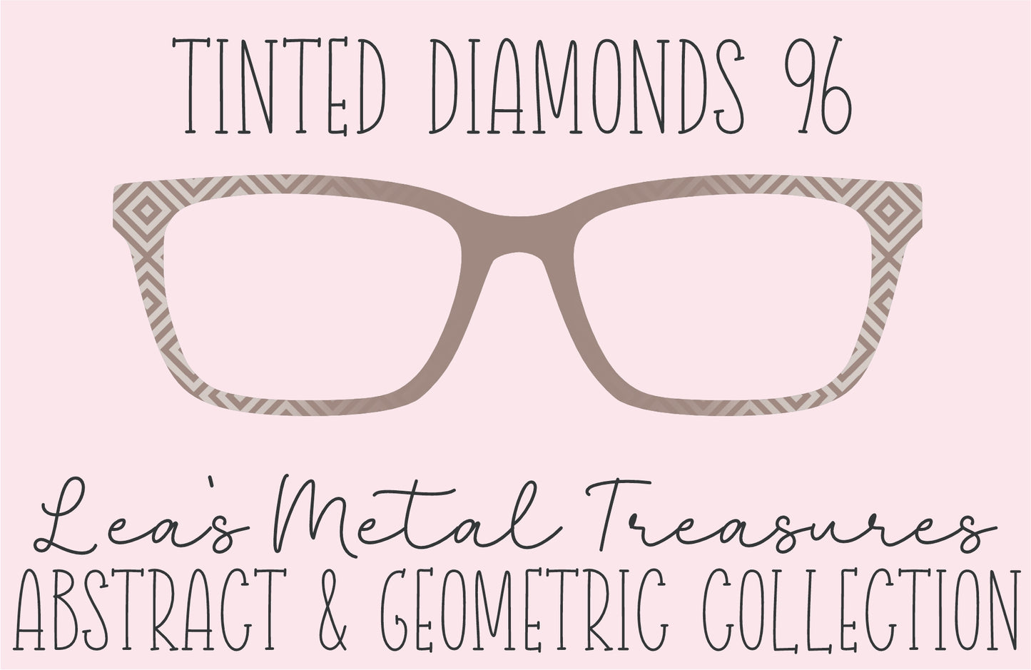 Tinted Diamonds Vertical Fade 96 Eyewear Frame Toppers COMES WITH MAGNETS