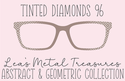 Tinted Diamonds Vertical Fade 96 Eyewear Frame Toppers COMES WITH MAGNETS