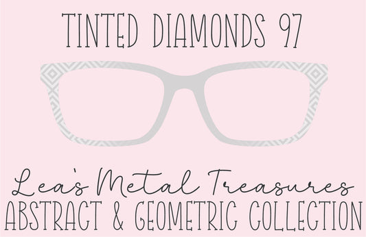 Tinted Diamonds Vertical Fade 97 Eyewear Frame Toppers COMES WITH MAGNETS