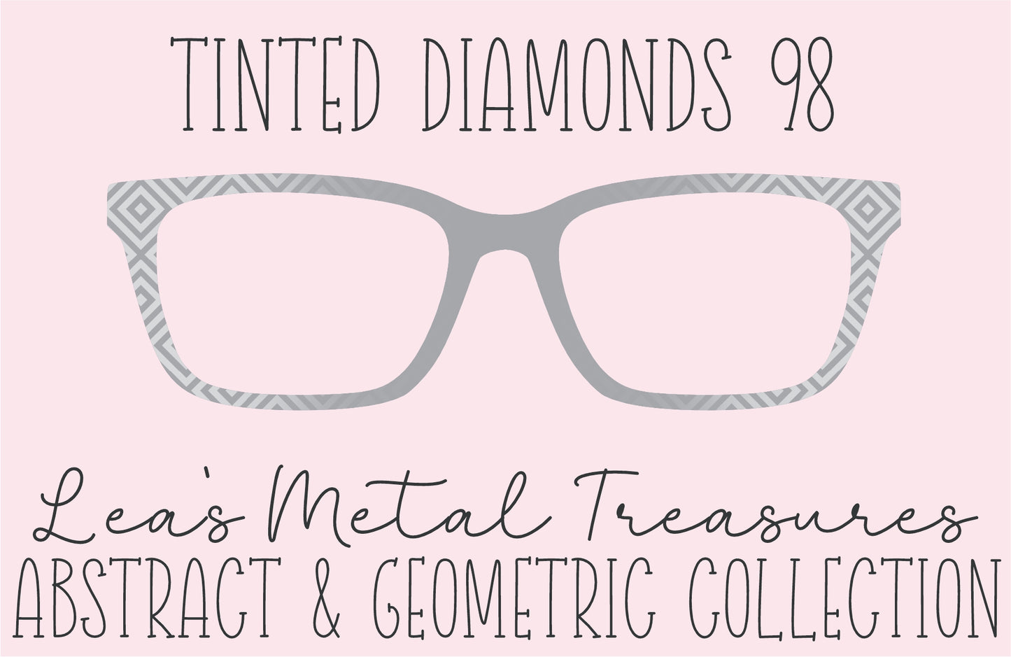 Tinted Diamonds Vertical Fade 98 Eyewear Frame Toppers COMES WITH MAGNETS