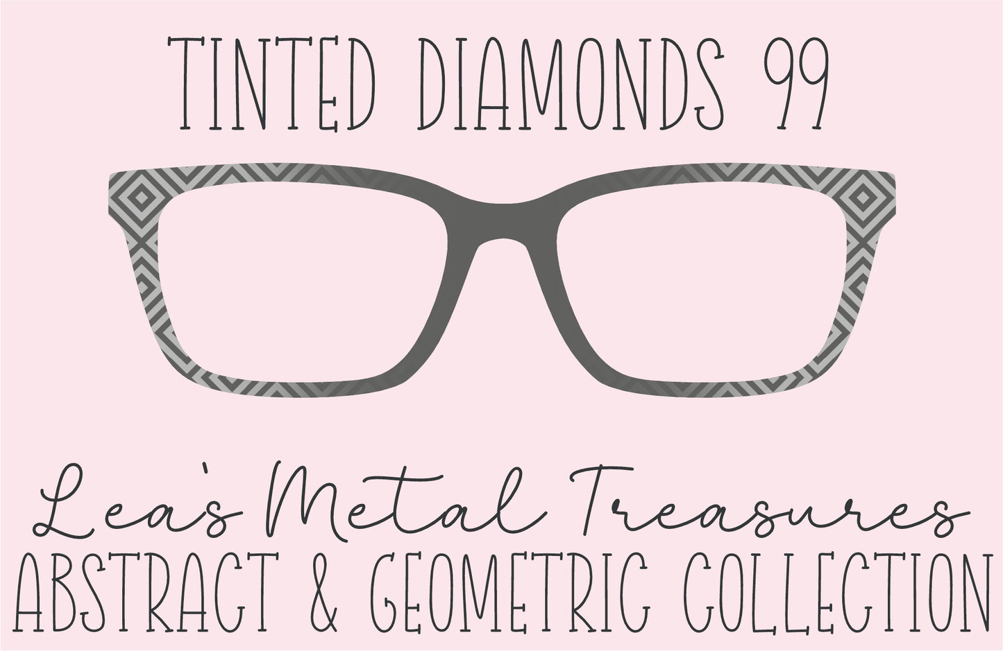 Tinted Diamonds Vertical Fade 99 Eyewear Frame Toppers COMES WITH MAGNETS