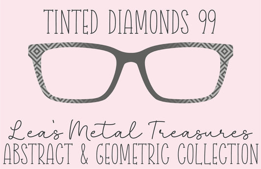 Tinted Diamonds Vertical Fade 99 Eyewear Frame Toppers COMES WITH MAGNETS