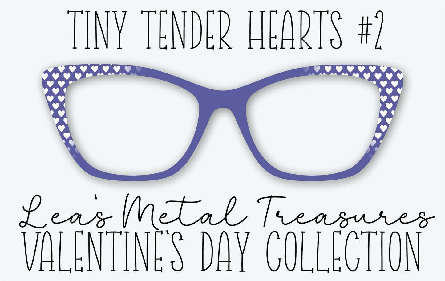 Tiny Tender Hearts 2 Eyewear Frame Toppers