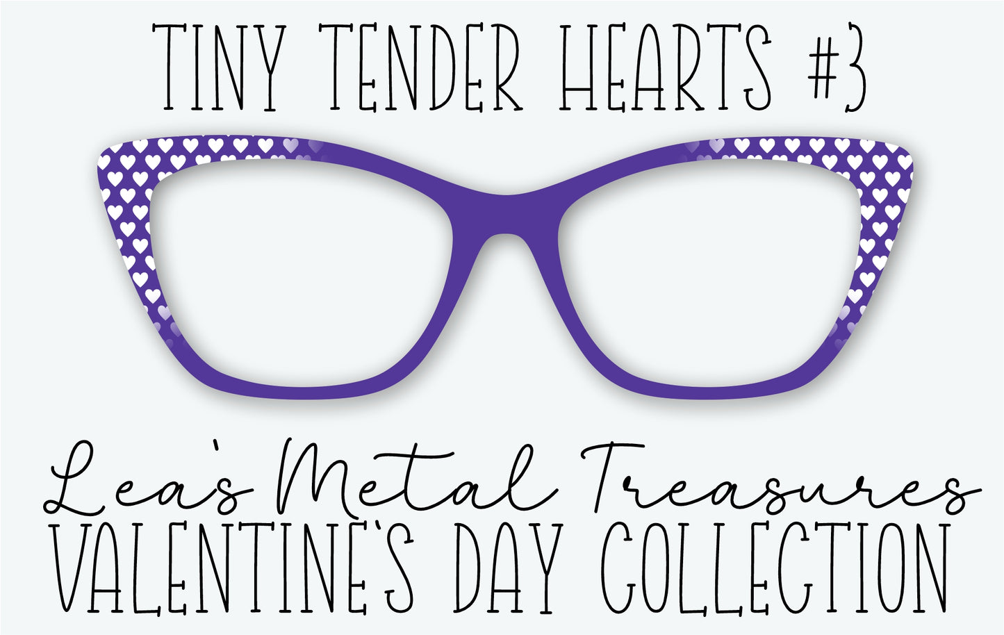 Tiny Tender Hearts 3 Eyewear Frame Toppers