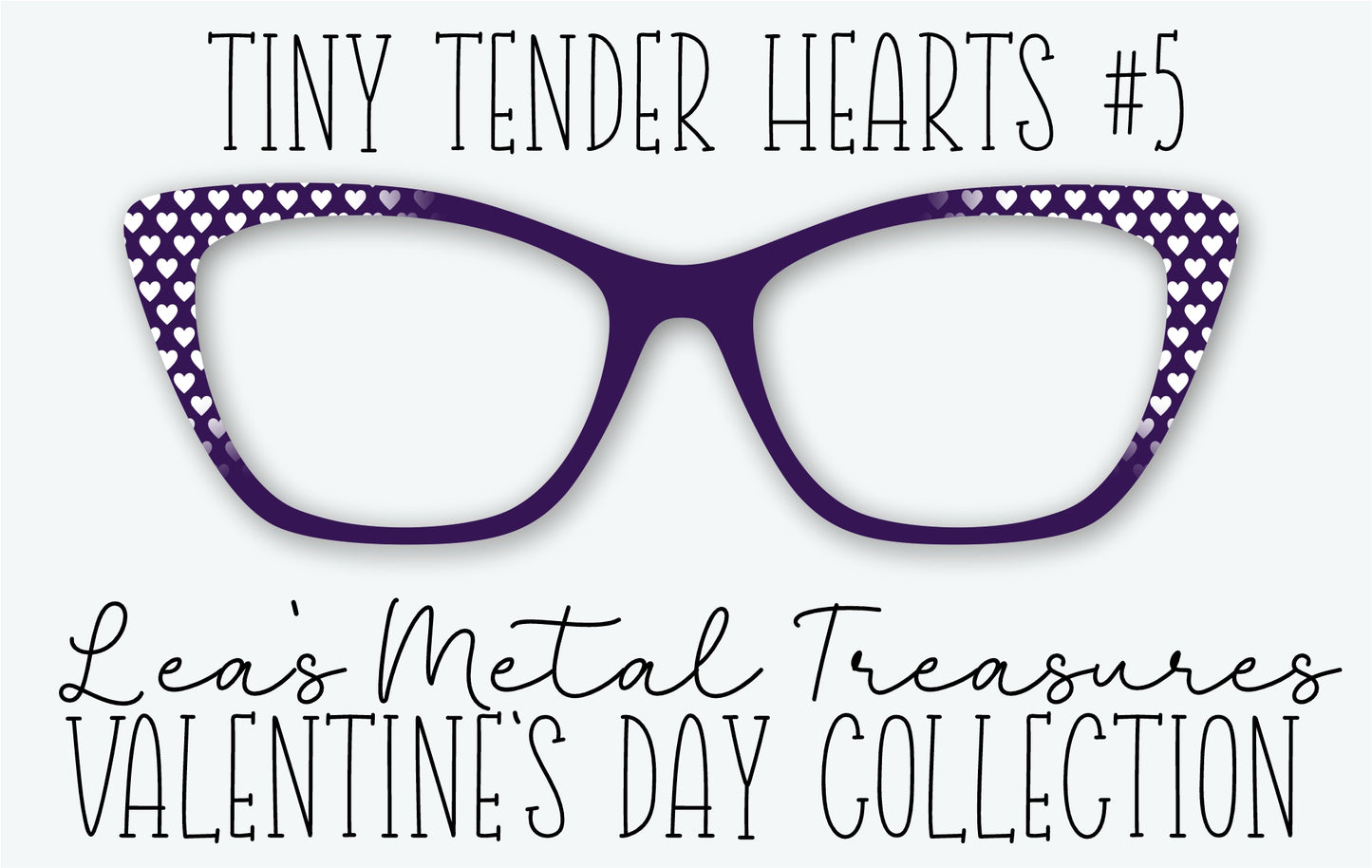 Tiny Tender Hearts 5 Eyewear Frame Toppers