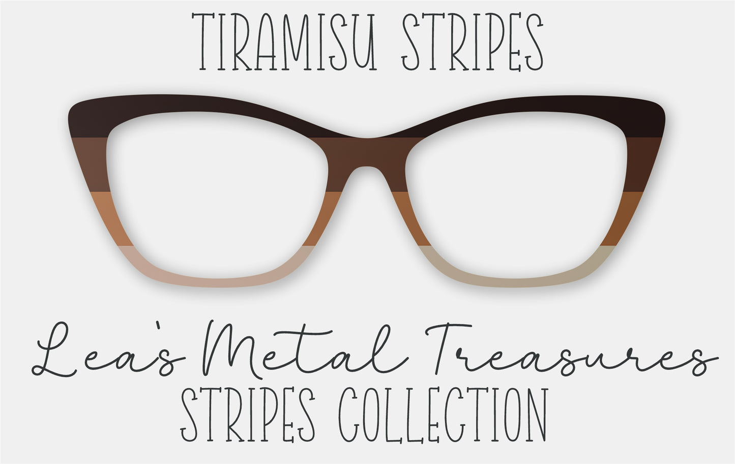 TIRAMISU STRIPES Eyewear Frame Toppers
