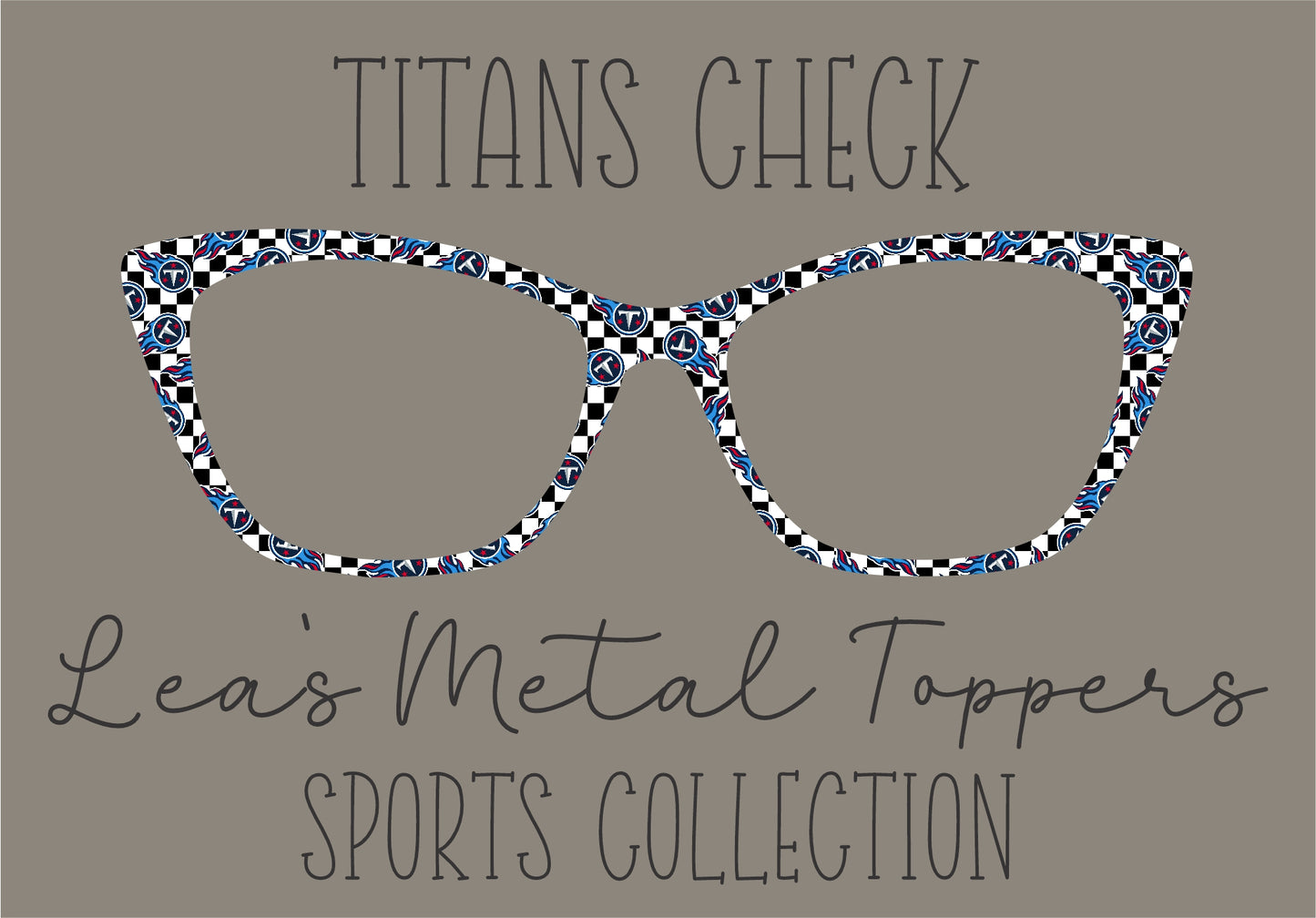 TITANS CHECK Eyewear Frame Toppers COMES WITH MAGNETS