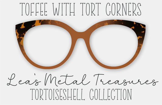 Toffee with Tort Corners Eyewear Frame Toppers