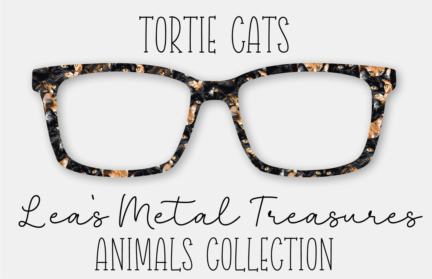 Tortie Cats Eyewear Frame Toppers COMES WITH MAGNETS