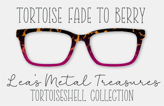 Tortoise Fade to Berry Eyewear Frame Toppers