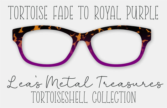 Tortoise Fade to Royal Purple Eyewear Frame Toppers