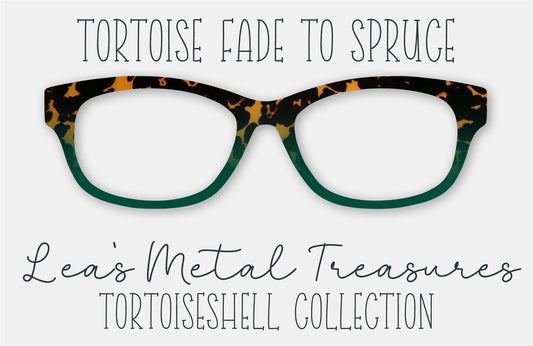 Tortoise Fade to Spruce Eyewear Frame Toppers