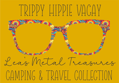 TRIPPY HIPPIE VACAY Eyewear Frame Toppers COMES WITH MAGNETS