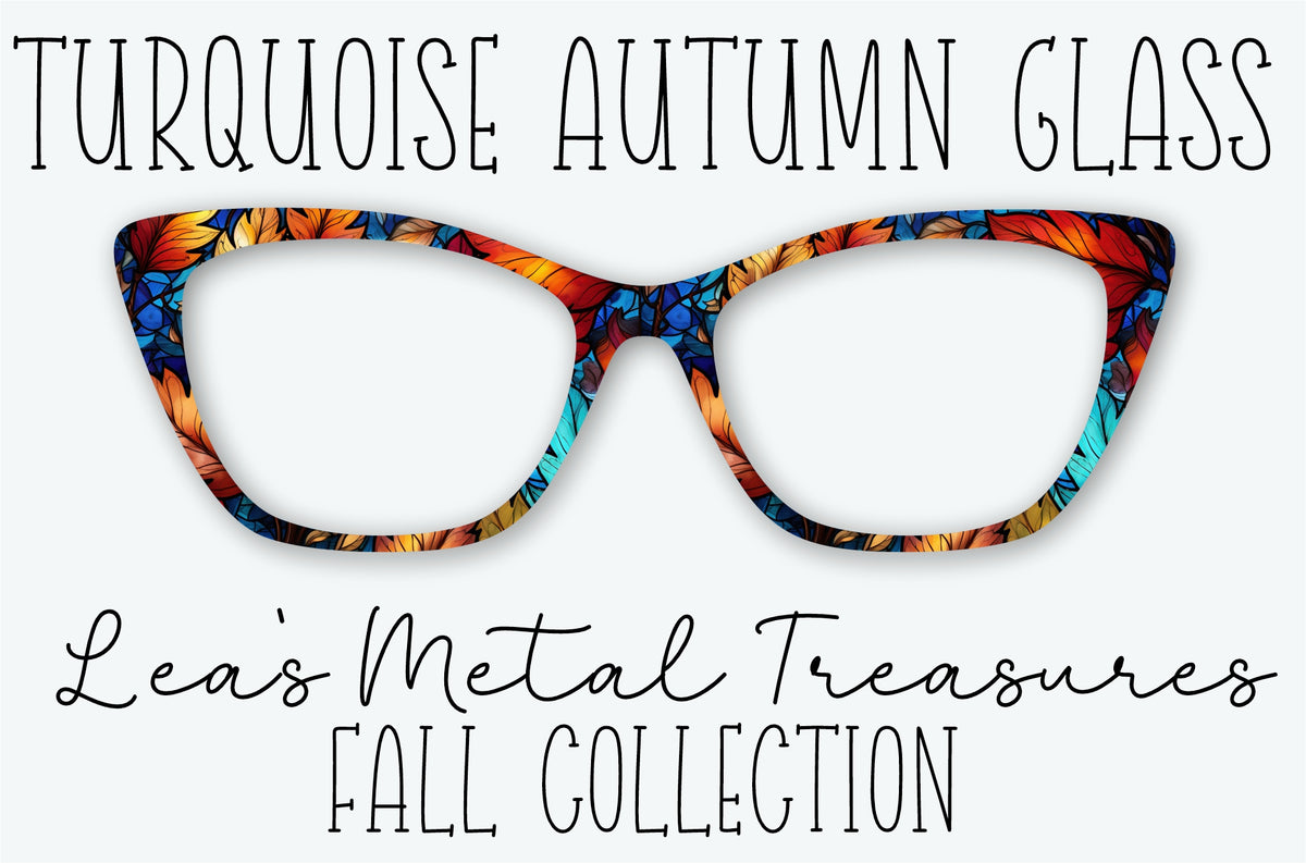 TURQUOISE AUTUMN GLASS Eyewear Frame Toppers