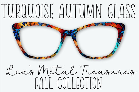 TURQUOISE AUTUMN GLASS Eyewear Frame Toppers