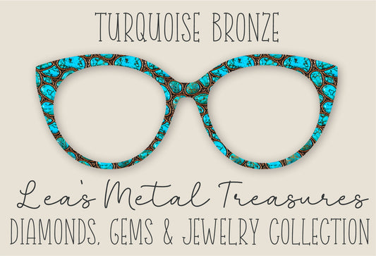 Turquoise Bronze • Magnetic Eyeglasses Toppers