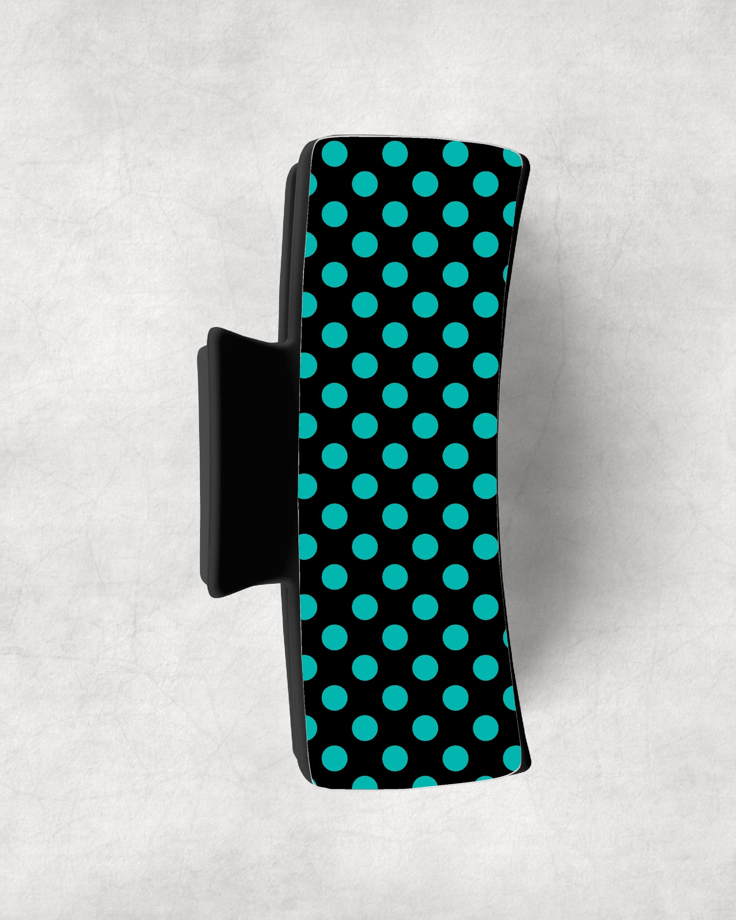 TURQUOISE DOTS ON BLACK • Magnetic Eyeglasses Toppers