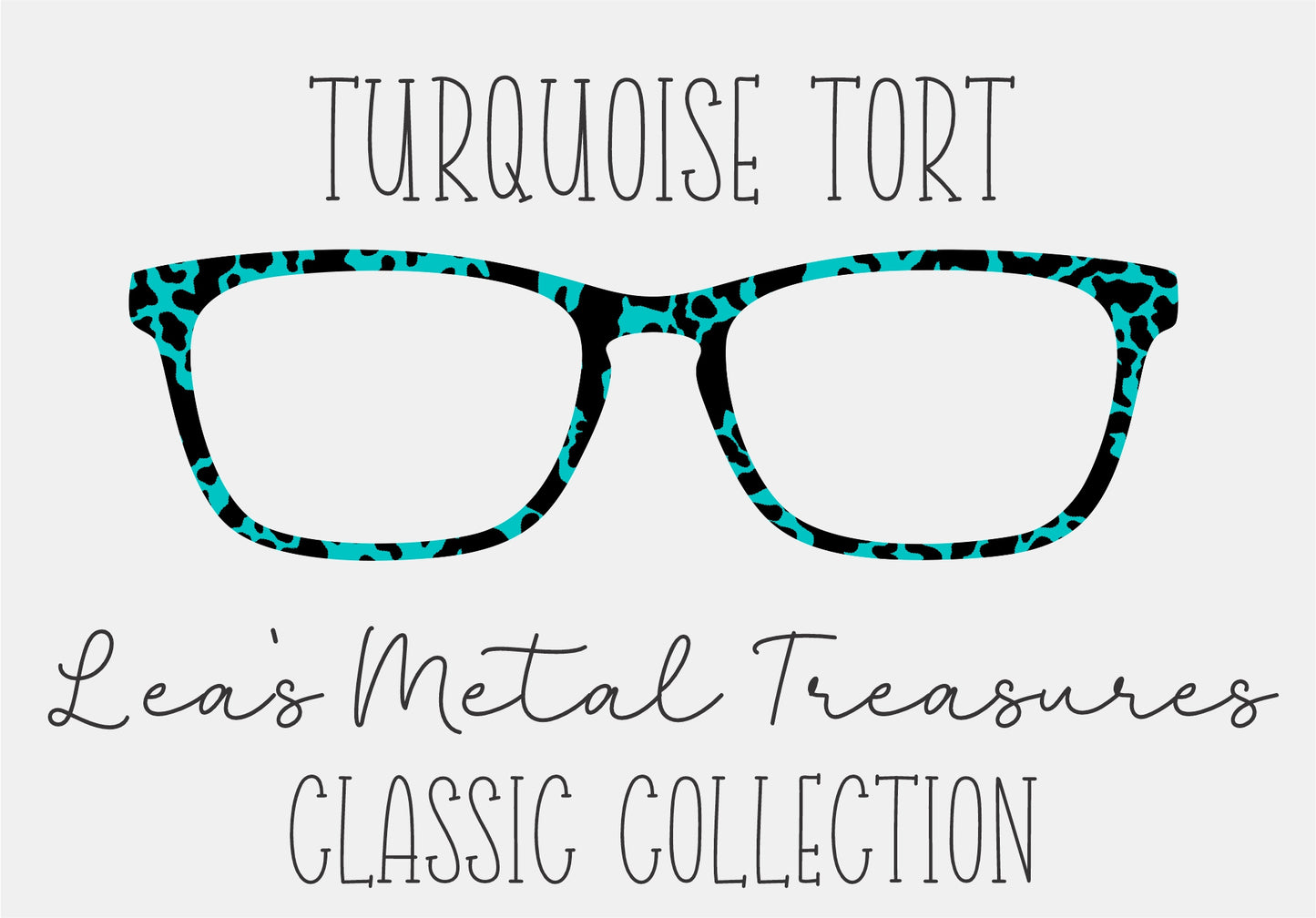 TURQUOISE TORT Eyewear Frame Toppers COMES WITH MAGNETS